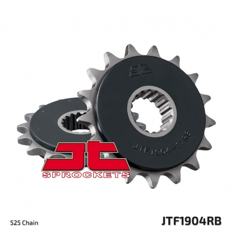 JT, přední řetězové kolečko, 2147 16, s gumovou výplní, KTM 950/990/1050/1090/1190/1290 03-20 (JTF1904.16RB)* (řetěz 525)