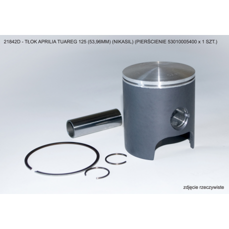 Vertex, pístní sada Aprilia Tuareg 125 (53,96mm) (nikasil), (kroužky 53010005400 x 1 ks.)