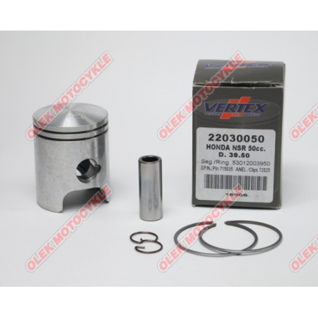Vertex, pístní sada Honda Kymco/ Honda NSR 50 (39,50mm) (+0,50mm)