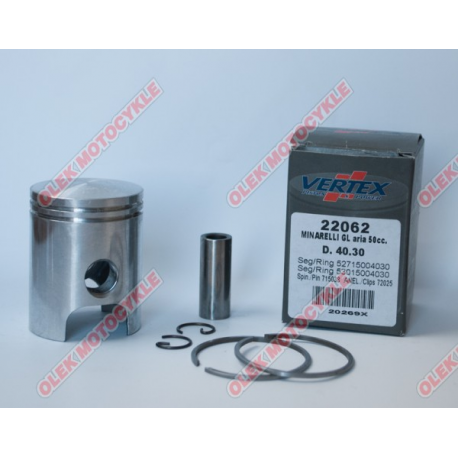 Vertex, pístní sada Minarelli 50 DL3,AIR COOLED 40,30 mm (NOM)