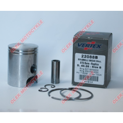 Vertex, pístní sada Minarelli AM6, Aprilia, Yamaha (40,27mm) Replica Nicasil (28,00/2,00/12,00) (kroužky 53015004030 X 1, 527150