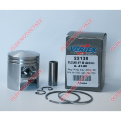 Vertex, pístní sada Suzuki Morini, Derbi (skútry 50 CCM) (41,50mm +0,50mm) čep 10mm