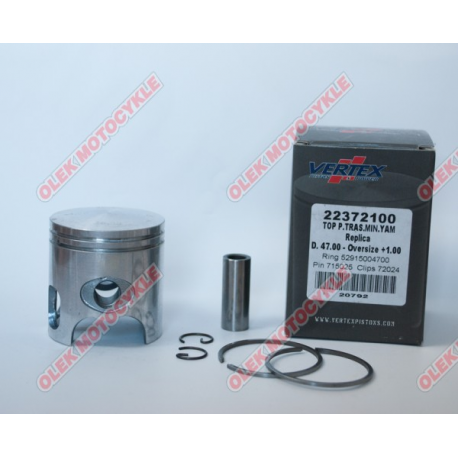 Vertex, pístní sada Top Performances,Minarelli 47,40 mm (+1,40 mm) čep 10mm