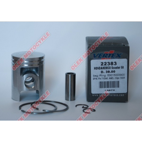 Vertex, pístní sada Honda Kymco DIO, BALI, SFX, X8R 39,00 mm (nominal)