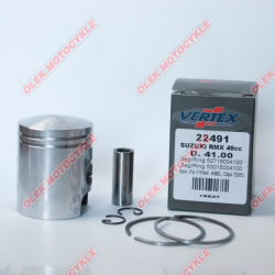 Vertex, pístní sada Suzuki RMX 50 (RMX50), LT 50 Quadrunner, Morini čep 12mm (kroužky 53015004150 X 1, 52715004150 X 1) (41,50mm
