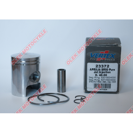 Vertex, pístní sada Aprilia 50 skútr SR50 40,40 mm (+0,40 mm)
