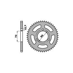 PBR, rozeta 239 42 F Honda MTX 80R 83-87 (JTR239.42) (řetěz 420) (JTR239.42)