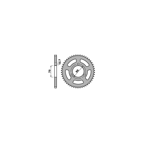 PBR, rozeta 239 42 F Honda MTX 80R 83-87 (JTR239.42) (řetěz 420) (JTR239.42)
