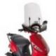 Kappa, plexištít, Kymco LIKE 50/125/200I (09-16), Piaggio ZIP 50 2T / 50 4T (13-18), ZIP 50-125 (00-12) 52 X 66,6 cm, čirý - P