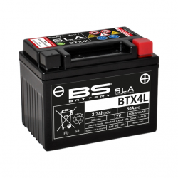 BS, akumulátor BTX4L+ / BTZ5S (FA) (YTX4L-BS, YT4L-BS, YTZ5S) 12V 3AH 114X71X86, bezúdržbový - naplněný (50A) (8) - nahrazuje 30