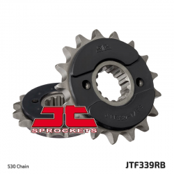 JT, přední řetězové kolečko, 339 17, s gumovou výplní, Honda CBR 1100 XX '97-'07, CBR 1000F (JTF339.17RB) (řetěz 530)