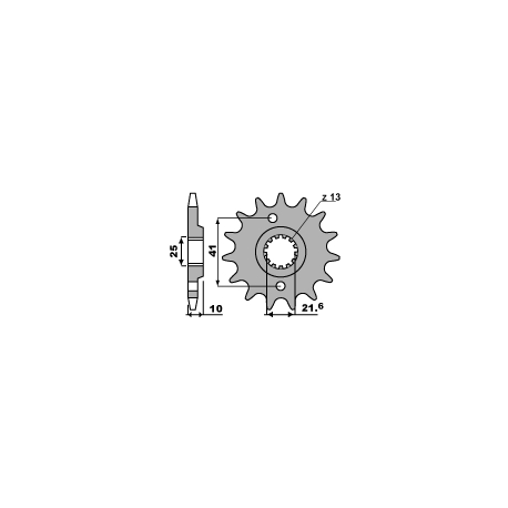 PBR, přední řetězové kolečko, 345 13 18NC Honda SLR/FX/FMX 650 (-1) (řetěz 520)