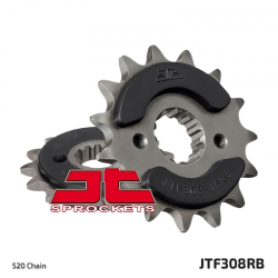JT, přední řetězové kolečko, 345 14, s gumovou výplní, Honda SLR 650 '97-'01, FMX 650 VIGOR, Yamaha MT-03/XT660 (JTF308.14RB)* (
