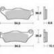 SBS, brzdové desky KH363 Street Ceramic, černá barva, určeno pro: BMW R850/1100/1150/1200, K1200/1300, zadní