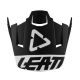 Leatt, štítek k přilbě GPX 3.5 V19.2 WHITE/BLACK bílá/černá, velikost M-XXL