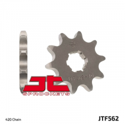 JT, přední řetězové kolečko, 415 10 Kawasaki KFX 50 '03-'06, Suzuki LTA 50 '02-'05, Suzuki TS 50, Yamaha DT 50MX (JTF562.10)* (ř
