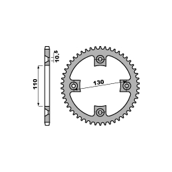 PBR, rozeta 4303 37 C45 Honda TRX 250R 83-89 (JTR1350.37) (řetěz 520)