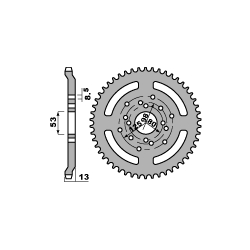 PBR, přední řetězové kolečko 433 14 18NC Suzuki GSF 400 (90-96) (řetěz 525)
