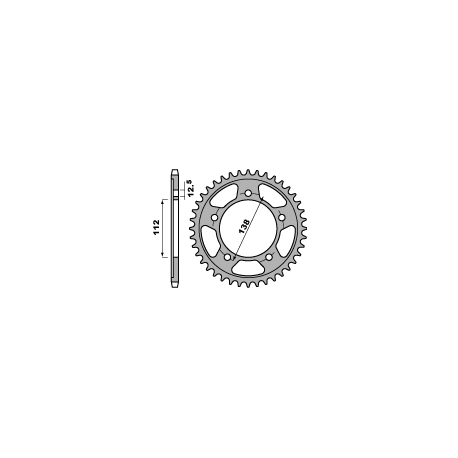 PBR, rozeta 4357 43 C45 CBF 600 04-08, CB 600 HORNET 07-13, CBR600F 11-14 (JTR1304.43) (řetěz 525)