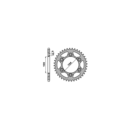PBR, rozeta 4366 43 C45 Ducati 944 ST-4 98-03 (JTR745.43) (řetěz 525)