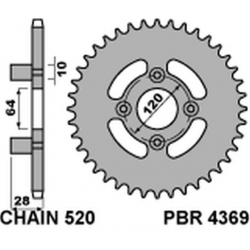 PBR, rozeta 4369 41 C45 Honda AX1 250 (00-05) (řetěz 520)