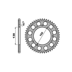 PBR, rozeta 4376 46 C45 Cagiva CANYON 600 (96-99), CANYON 500 (98-01) (řetěz 520)