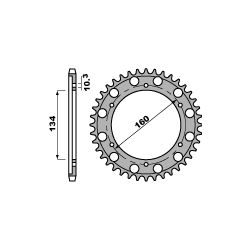 PBR, rozeta 4399 40 C45 CBR 1000 RR (04-05), VTR 1000 SP1/ SP2 (JTR1306.40) (řetěz 530)