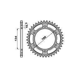 PBR, rozeta 4405 46 C45 Honda CBR 600 F SPORT (01-03) (JTR1307.46) (řetěz 525)