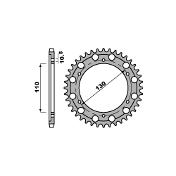 PBR, rozeta 4440 48 C45 Yamaha R6 03-05 (řetěz 532)