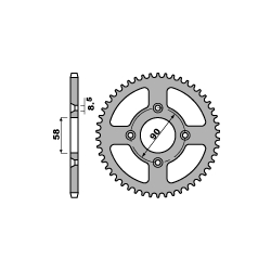 PBR, rozeta 4463 37 F Honda CRF 50 04-16, XR 50 00-07 (řetěz 420) (JTR1213.37)