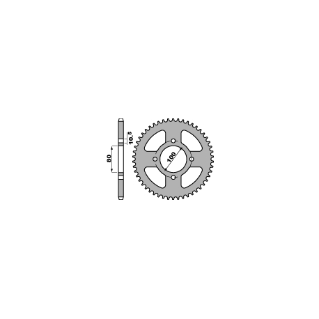 PBR, rozeta 4533 45 F GZ 125 (98-05) (řetěz 428) (JTR1794.45)