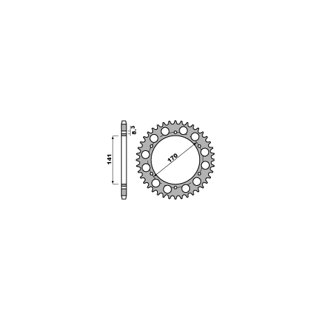 PBR, rozeta 4554 43 C45 BMW F 800 GS 08-09 (+1) ( nahrazeno 4550 43) (řetěz 525)