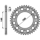 PBR, rozeta 46113 42 C45 BMW F 650 GS 10-13, NA ŚRUBĘ 10,5 mm (JTR3.42) (řetěz 525)