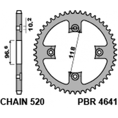 PBR, rozeta 4641 42 C45