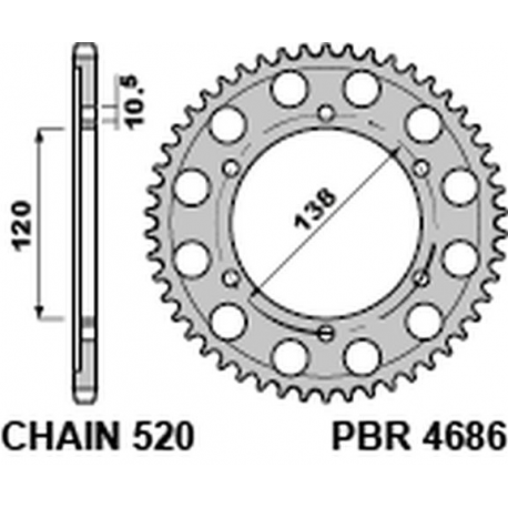 PBR, rozeta 4686 36