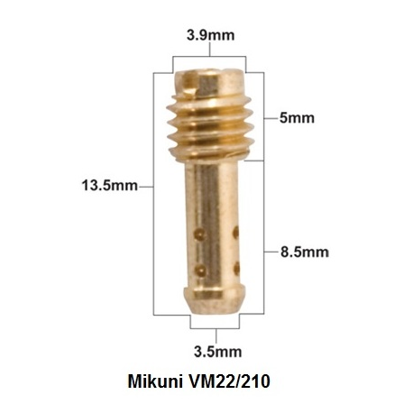 ProX, volnoběžná tryska Mikuni TYP VM22/210 průměr 50 ( 1 ks. )
