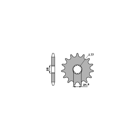 PBR, přední řetězové kolečko, 518 13 18NC Kawasaki Z 650 /750 79-83 (řetěz 630)