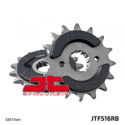 JT, přední řetězové kolečko, 523 16, s gumovou výplní, Suzuki GS 500E '94-'06, GS 500F '04-'10 (JTF516.16RB)* (řetěz 520)
