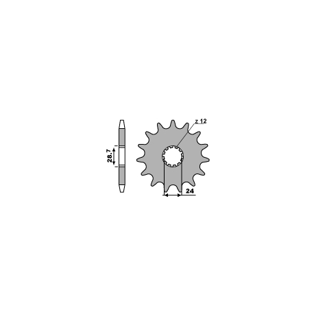 PBR, přední řetězové kolečko, 526 16 18NC ZR 1100 (91-97) (řetěz 530)
