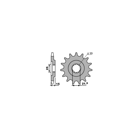 PBR, přední řetězové kolečko, 528 15 18NC Kawasaki GPZ750VT (řetěz 630)
