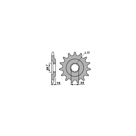 PBR, přední řetězové kolečko, 529 17 18NC Kawasaki ZX 10 88-90 (řetěz 532)