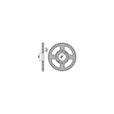 PBR, rozeta 5302 43 C45 Kawasaki KSF 250 87-04, KEF 300 95-03 (JTR1414.43) (řetěz 520)