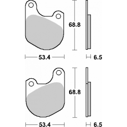 SBS, brzdové desky KH71 Street Ceramic, černá barva, určeno pro: Harley Davidson LOW RIDER/ TOU GLIDE/ LOW GLIDE/WILDE