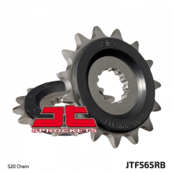 JT, přední řetězové kolečko, 565 15, s gumovou výplní, Kawasaki ER6F/N '06-'14 , KLE 650 '06-'20, EX650, Suzuki SV 650 16-19 (JT