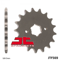 JT, přední řetězové kolečko, 569 12 Yamaha YFM 125 GRIZZLY '04-'12, YZ 250 '77-'98, Kawasaki KX 250 '87-'98 (JTF569.12) (řetěz 5