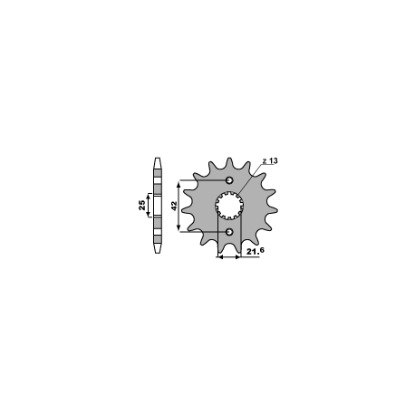 PBR, přední řetězové kolečko, 582 16 18NC ZR 7, TDM 850 (91-95) (řetěz 525) (JTF512.16)