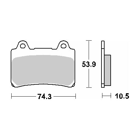 SBS, brzdové desky KH123 Street Ceramic, černá barva, určeno pro: Yamaha XVZ 1300,1600,1700