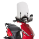 Kappa, plexištít, Kymco LIKE 50/125/200I (09-16), Piaggio ZIP 50 2T / 50 4T (13-18), ZIP 50-125 (00-12) 52 X 66,6 cm, čirý - P