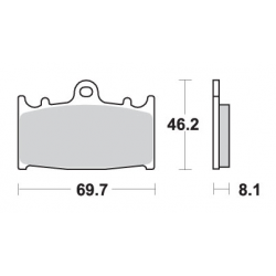 SBS, brzdové desky KH158 EVO Sinter