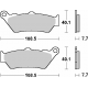 SBS, brzdové desky KH209 / KH209/2 Off-Road Racing Sinter, zlatá barva